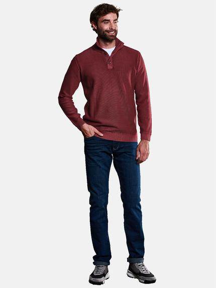 engbers Herren Pullover Polokragen Feuerrot 33935 engbers Herren Pullover Polokragen Feuerrot 33935