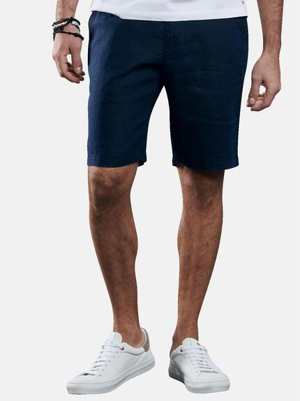 emilio adani Modische Bermuda aus hochwertiger Leinenware Marineblau