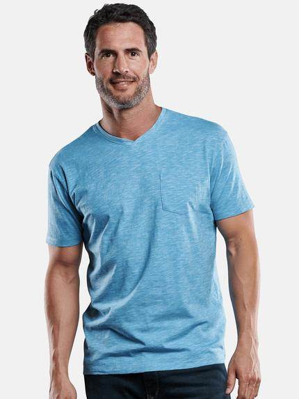 engbers Herren V-Neck T-Shirt Türkis 28909 engbers Herren V-Neck T-Shirt Türkis 28909
