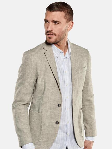 emilio adani Herren Freizeit-Sakko slim fit Beige 34607
