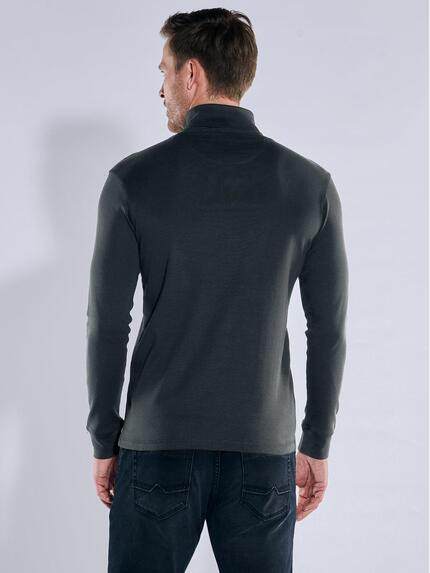 engbers Herren Langarmshirt mit Rollkragen Schwarz 39686 engbers Herren Langarmshirt mit Rollkragen Schwarz 39686