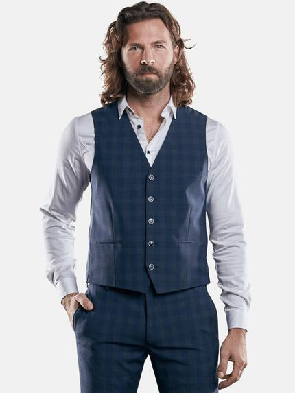 emilio adani Stilvolle Anzugweste Indigoblau