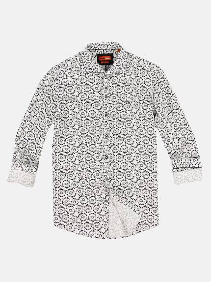 emilio adani Herren Modisches Langarmhemd mit floraler Musterung Schwarz 31542 emilio adani Herren Modisches Langarmhemd mit floraler Musterung Schwarz 31542