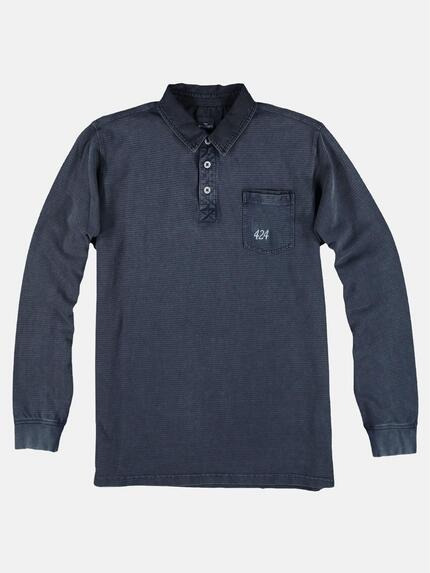 engbers Herren Poloshirt langarm Marineblau 28914 engbers Herren Poloshirt langarm Marineblau 28914