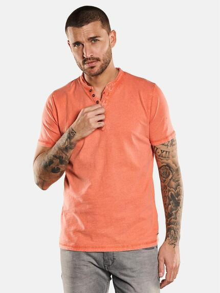 emilio adani Henley-Shirt Orange