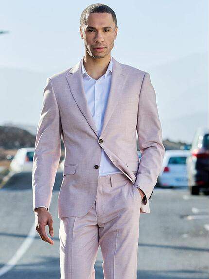 emilio adani Anzug-Sakko slim fit Rosa
