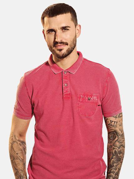 emilio adani Herren Poloshirt strukturiert Violett 31628 emilio adani Herren Poloshirt strukturiert Violett 31628
