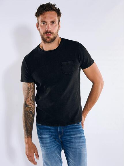 emilio adani T-Shirt strukturiert Schwarz