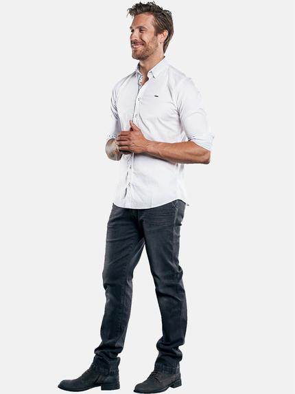 emilio adani Herren Modisches Langarmhemd mit Details in floralem Design Weiß 30087 emilio adani Herren Modisches Langarmhemd mit Details in floralem Design Weiß 30087