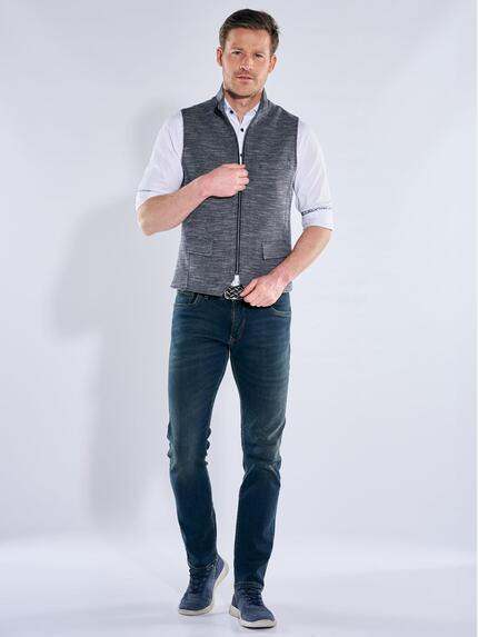 engbers Herren Sakko-Weste mit Zipper Indigoblau 40244 engbers Herren Sakko-Weste mit Zipper Indigoblau 40244