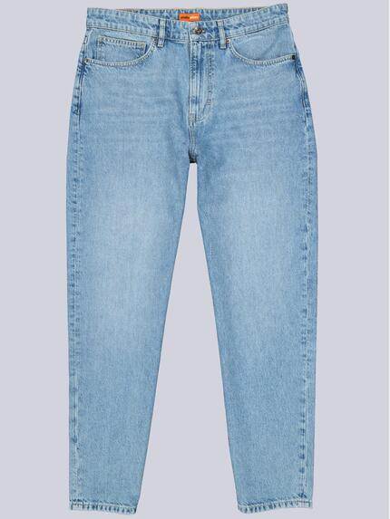 emilio adani Herren Jeans mit lässiger Passform Taubenblau 41013