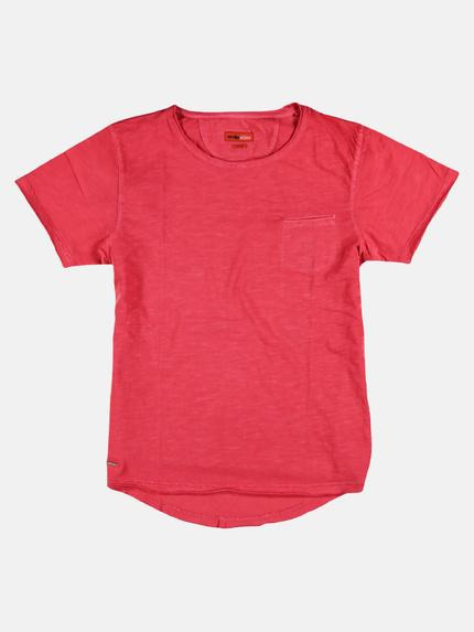 emilio adani Herren Rundhals T-Shirt Rot 26369