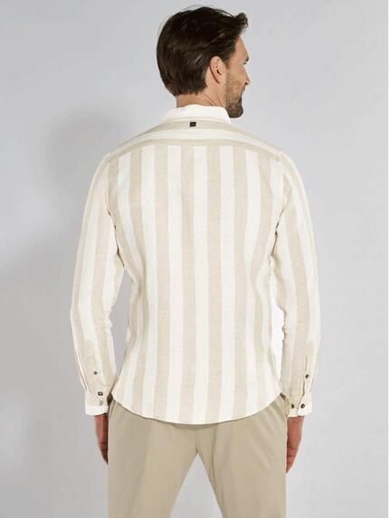 ENGBERS GERMANY Herren Langarm-Hemd slim fit Beige 36860 ENGBERS GERMANY Herren Langarm-Hemd slim fit Beige 36860