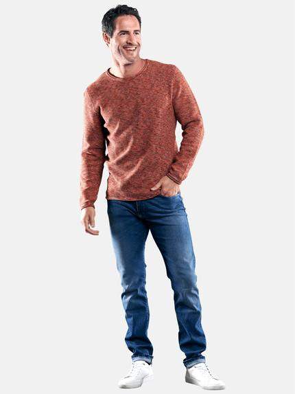 engbers Herren Softer Baumwollpullover Gelborange 29290