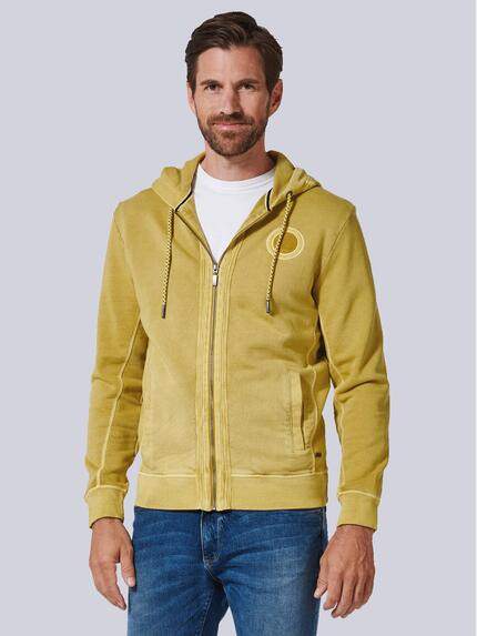 engbers Sweatjacke mit Kapuze Safrangelb