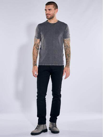 emilio adani Herren T-Shirt mit Wascheffekt Anthrazit 41103 emilio adani Herren T-Shirt mit Wascheffekt Anthrazit 41103