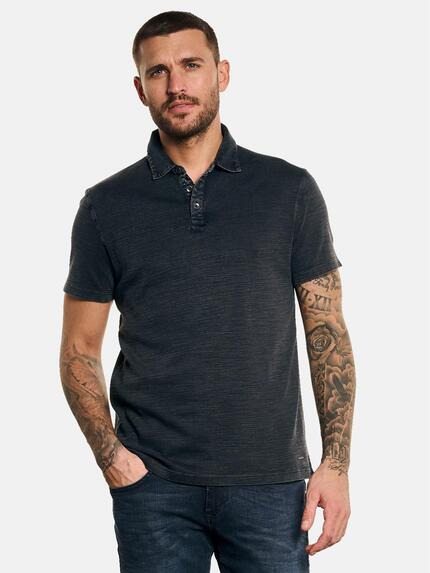 emilio adani Polo-Shirt strukturiert Anthrazit