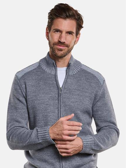 engbers Herren Strickjacke strukturiert Grau 33940 engbers Herren Strickjacke strukturiert Grau 33940