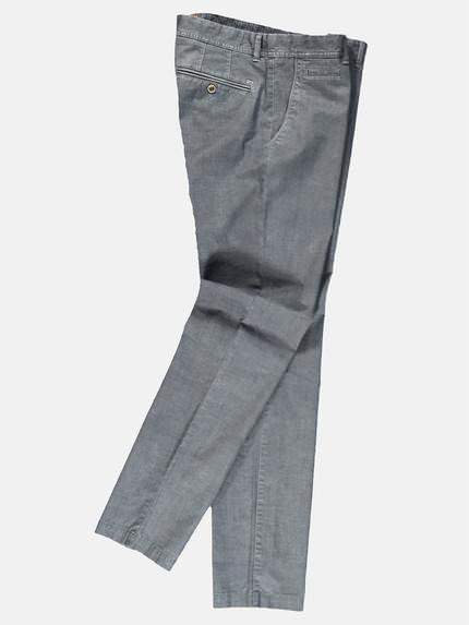 emilio adani Herren Sportive Chino in dezenter Zweifarbigkeit Grau 29263