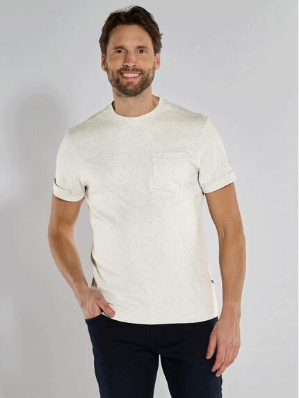 ENGBERS GERMANY T-Shirt edel glänzend durch spezielles Garn Beige