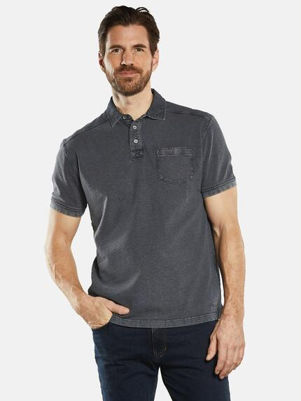 engbers Polo-Shirt aus Baumwolle Saphirblau