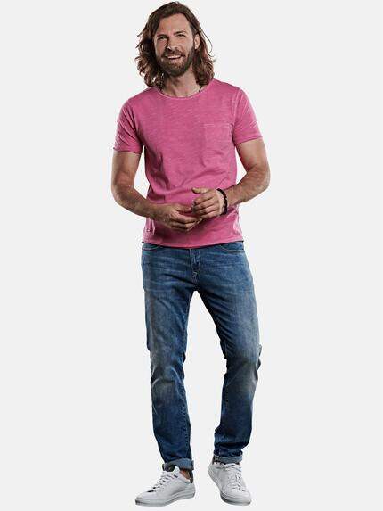 emilio adani Herren Rundhals T-Shirt Violett 27710 emilio adani Herren Rundhals T-Shirt Violett 27710