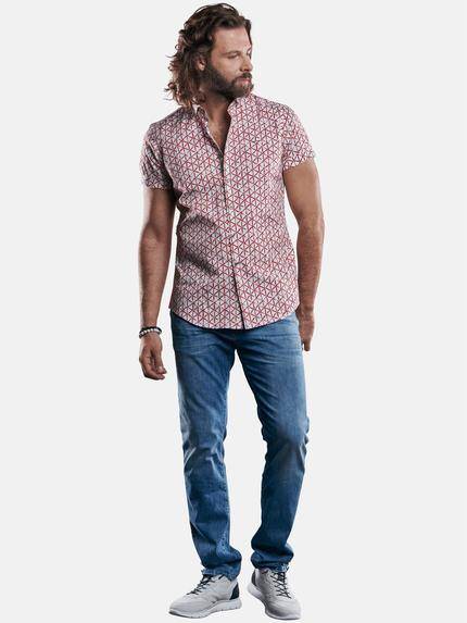 emilio adani Herren elastisches Hemd in maskuliner Passform Rot 29322 emilio adani Herren elastisches Hemd in maskuliner Passform Rot 29322