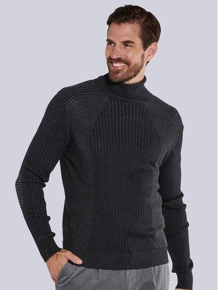 ENGBERS GERMANY Herren Pullover aus Merinowolle Schwarz 35992 ENGBERS GERMANY Herren Pullover aus Merinowolle Schwarz 35992