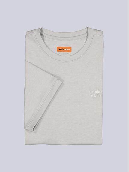 emilio adani Herren T-Shirt uni Beige 39166
