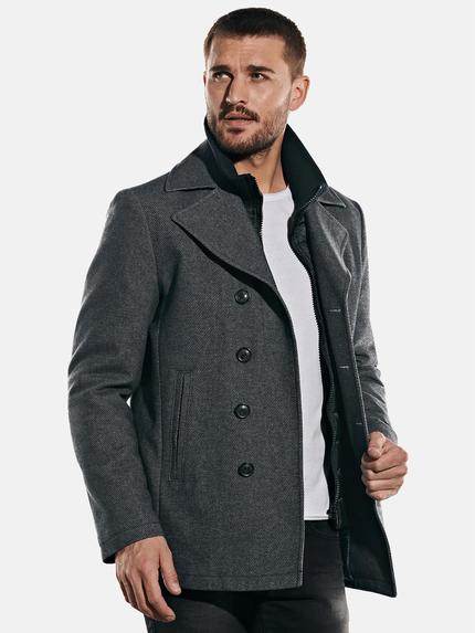 emilio adani Jacke im Caban-Style Anthrazit