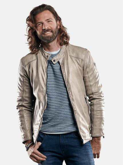 emilio adani Sportive Bikerjacke Beige
