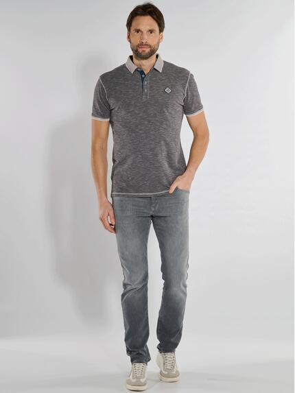 engbers Herren T-Shirt mit Polo-Kragen Grau 36190 engbers Herren T-Shirt mit Polo-Kragen Grau 36190