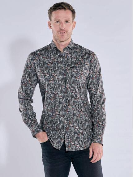 engbers Herren Langarm-Hemd gemustert Oliv 39326 engbers Herren Langarm-Hemd gemustert Oliv 39326