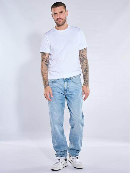 emilio adani Herren Jeans mit lässiger Passform Taubenblau 41013