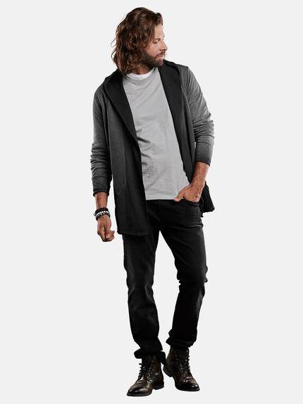 emilio adani Herren lässiger Cardigan mit innovativem Farbverlauf Grau 28820 emilio adani Herren lässiger Cardigan mit innovativem Farbverlauf Grau 28820