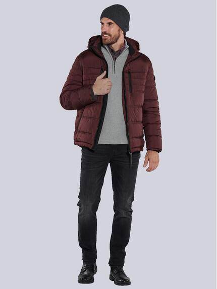 engbers Herren Jacke mit abnehmbarer Kapuze Rot 35518 engbers Herren Jacke mit abnehmbarer Kapuze Rot 35518