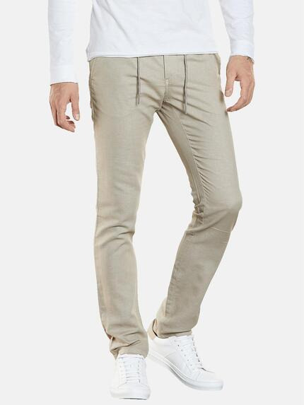 emilio adani Chino mit Leinenanteil Sand