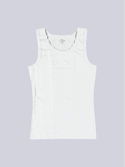 emilio adani Herren Tank Top uni Weiß 39674