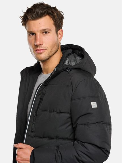 ENGBERS GERMANY Herren Steppjacke mit abnehmbarer Kapuze Schwarz 33555 ENGBERS GERMANY Herren Steppjacke mit abnehmbarer Kapuze Schwarz 33555
