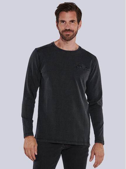 engbers Langarm-Shirt uni Schwarz