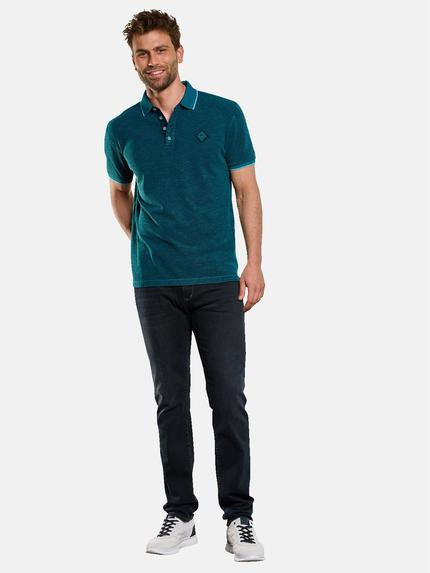 engbers Herren Polo-Shirt strukturiert Petrolblau 33073 engbers Herren Polo-Shirt strukturiert Petrolblau 33073