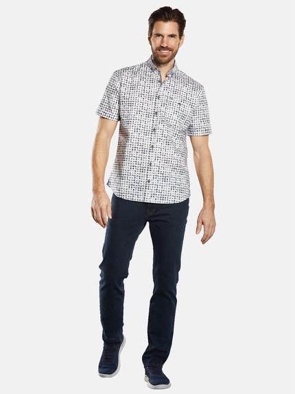 engbers Herren Kurzarm-Hemd gemustert Blau 34762 engbers Herren Kurzarm-Hemd gemustert Blau 34762