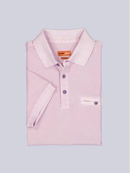 emilio adani Herren Poloshirt mit versteckter Brusttasche Rosa 40766 emilio adani Herren Poloshirt mit versteckter Brusttasche Rosa 40766