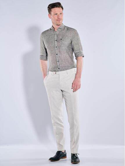 engbers Herren Anzug-Hose mit Leinenanteil Weiß 38421 engbers Herren Anzug-Hose mit Leinenanteil Weiß 38421