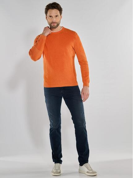 engbers Herren Pullover regular Orange 36850 engbers Herren Pullover regular Orange 36850