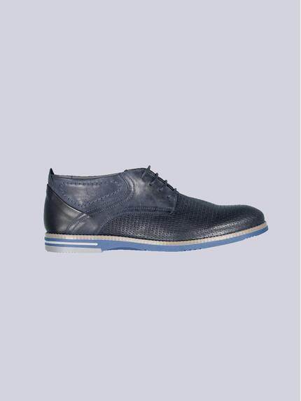 engbers Boots aus Leder Saphirblau