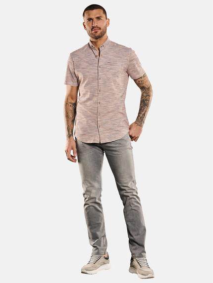 emilio adani Herren Kurzarm-Hemd gestreift Rot 33082 emilio adani Herren Kurzarm-Hemd gestreift Rot 33082