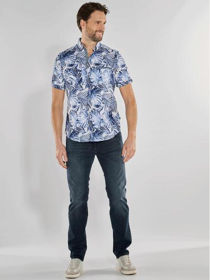 engbers Herren Kurzarm-Hemd gemustert Blau 36327 engbers Herren Kurzarm-Hemd gemustert Blau 36327