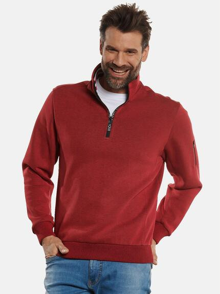 engbers Sweatshirt Stehbund Rot