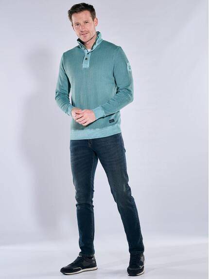 engbers Herren Sweatshirt Stehbund Petrolblau 40147 engbers Herren Sweatshirt Stehbund Petrolblau 40147